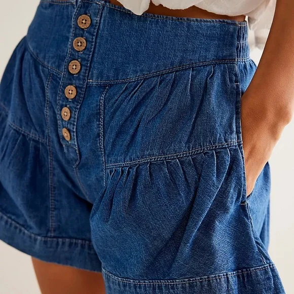 We The Free Fleur Denim Shorts - Picture 2 of 8